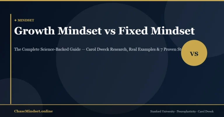 Growth Mindset vs Fixed Mindset: The Complete Guide to Transforming How You Think (and Live)