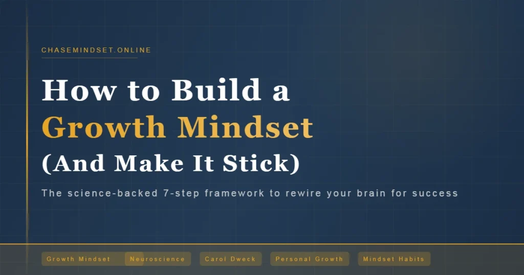 How to Build a Growth Mindset — The Complete Step-by-Step Guide | ChaseMindset