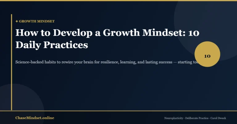 How to Develop a Growth Mindset: 10 Daily Practices That Actually Work